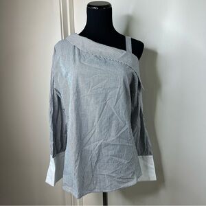 One sleeve striped blouse - XS